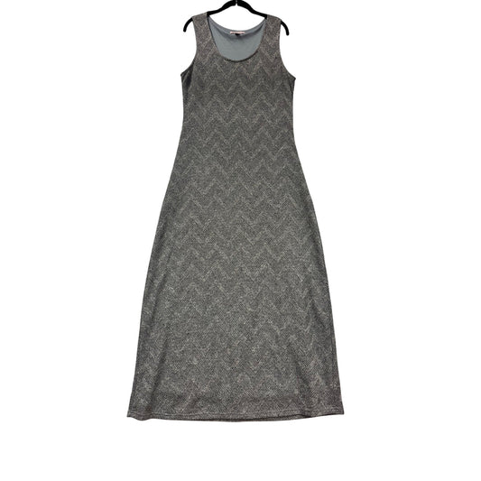 Sharagano Womens Sleeveless Chevron Maxi Dress Size 14 #534A