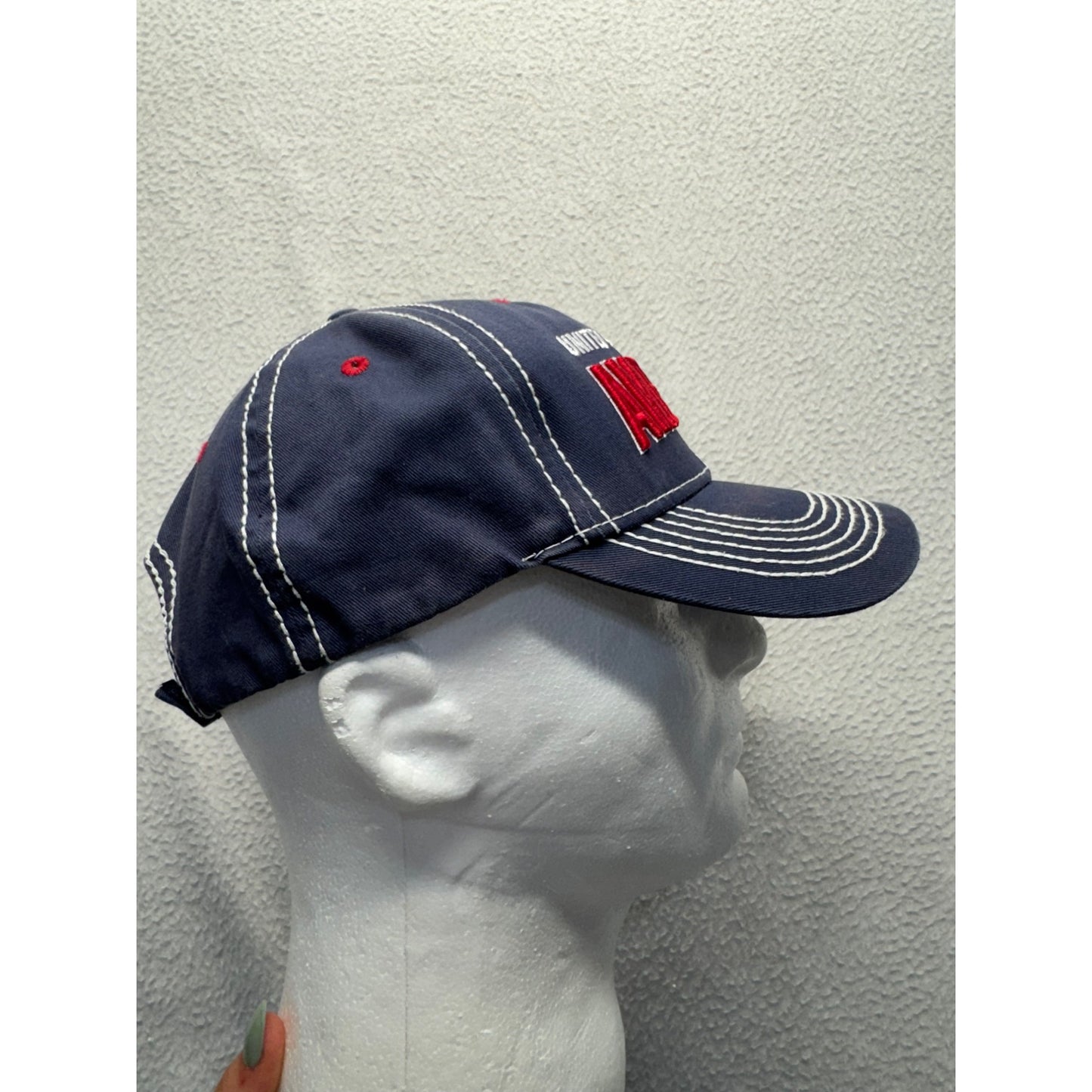 United States Of America Embroidered Baseball Cap Navy Adjustable Cotton #7865