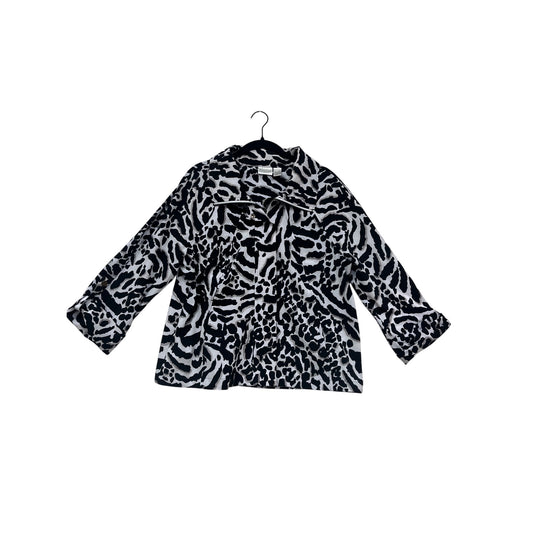 Chicos Zenergy Animal Print Jacket Size 2 #289A