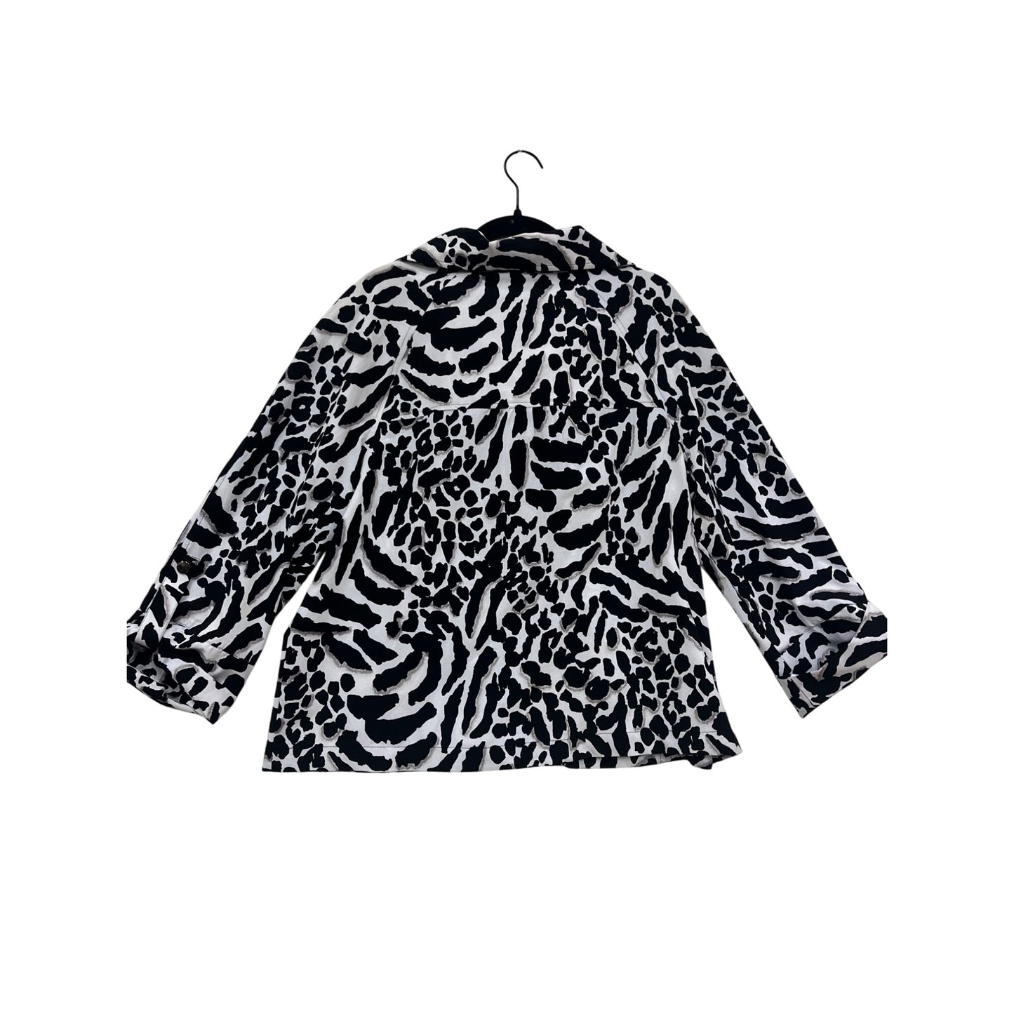 Chicos Zenergy Animal Print Jacket Size 2 #289A