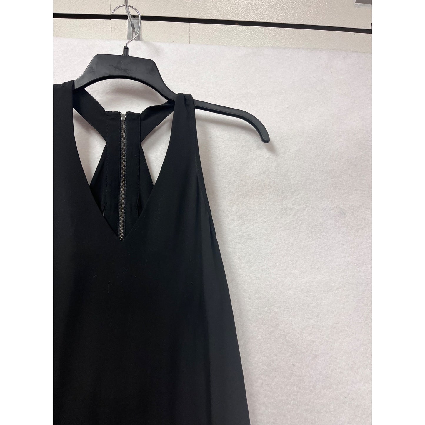 BCBGMAXAZRIA Black Sleeveless High-Low Maxi Dress  #8329