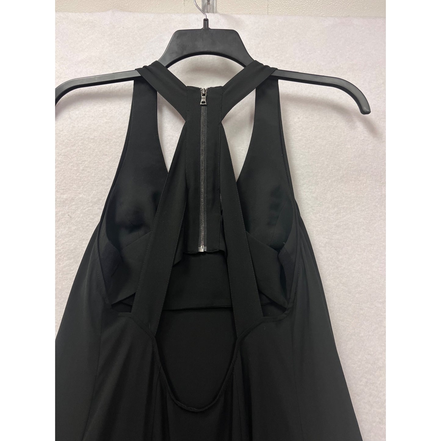 BCBGMAXAZRIA Black Sleeveless High-Low Maxi Dress  #8329