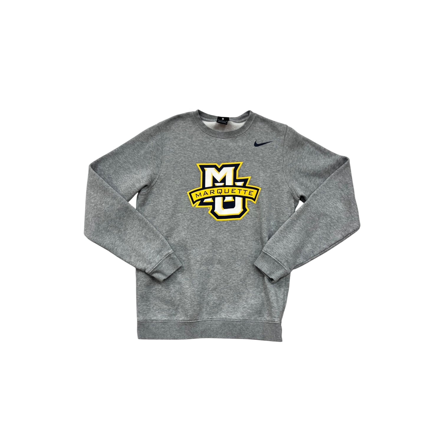 Nike Small Marquette University Gray Crewneck Sweatshirt #8828