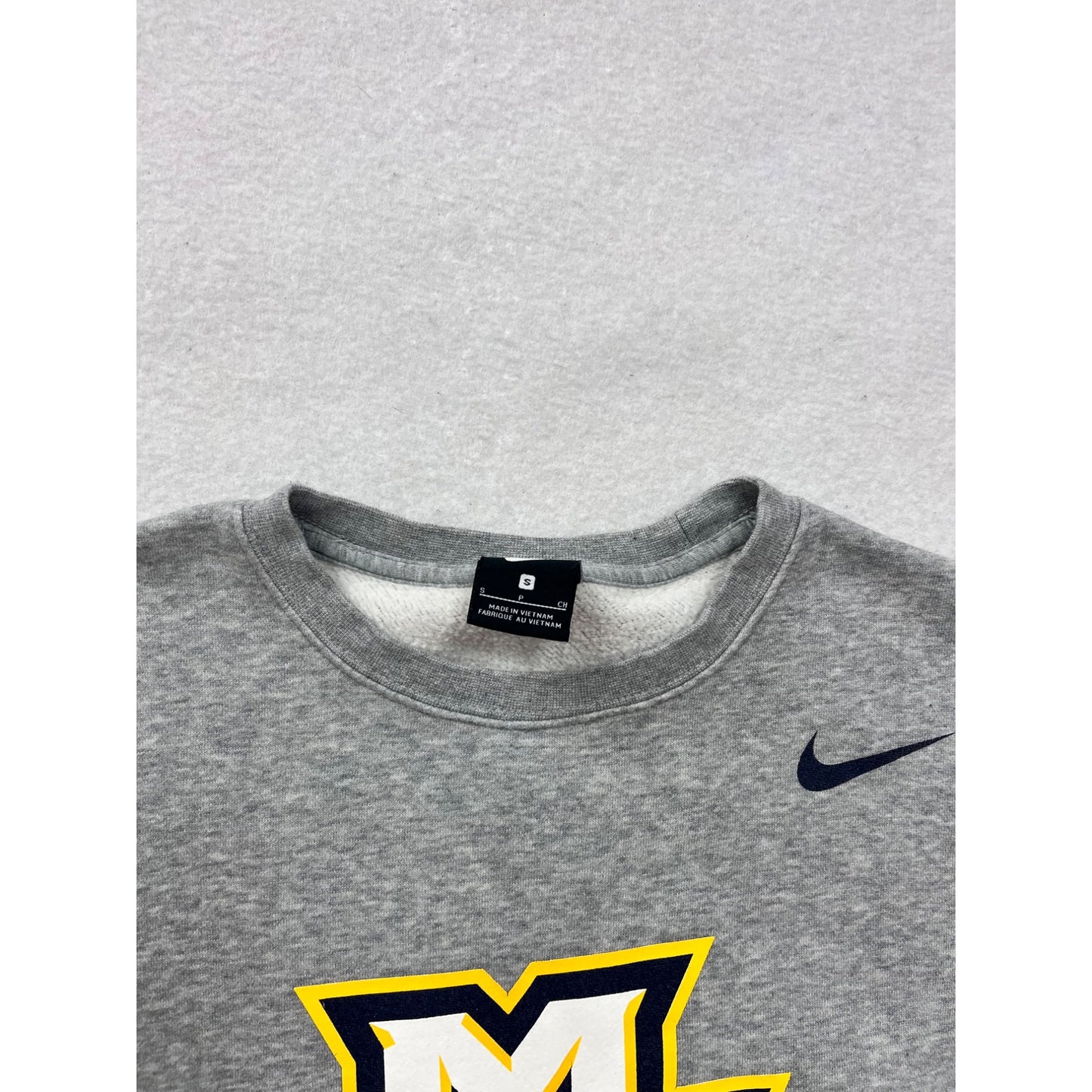 Nike Small Marquette University Gray Crewneck Sweatshirt #8828