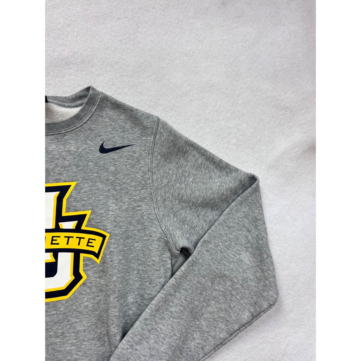 Nike Small Marquette University Gray Crewneck Sweatshirt #8828