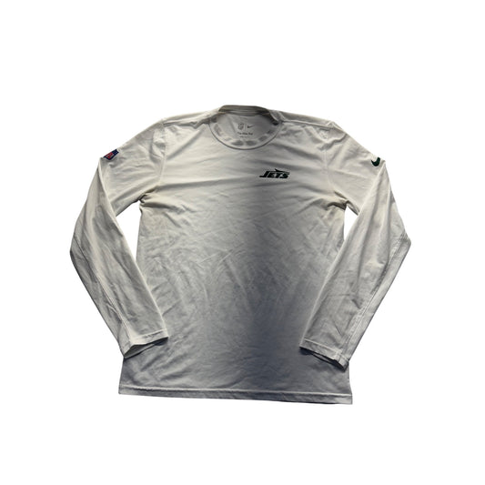 Nike NFL Jets Long Sleeve Dri-Fit Tee Shirt Mens#7226