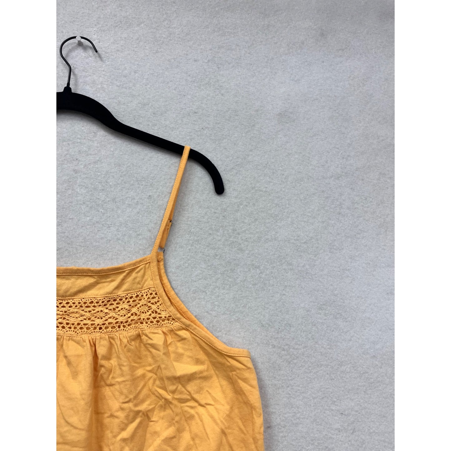 Passenger Yellow Cotton Crochet-Detail Cami Top #8865