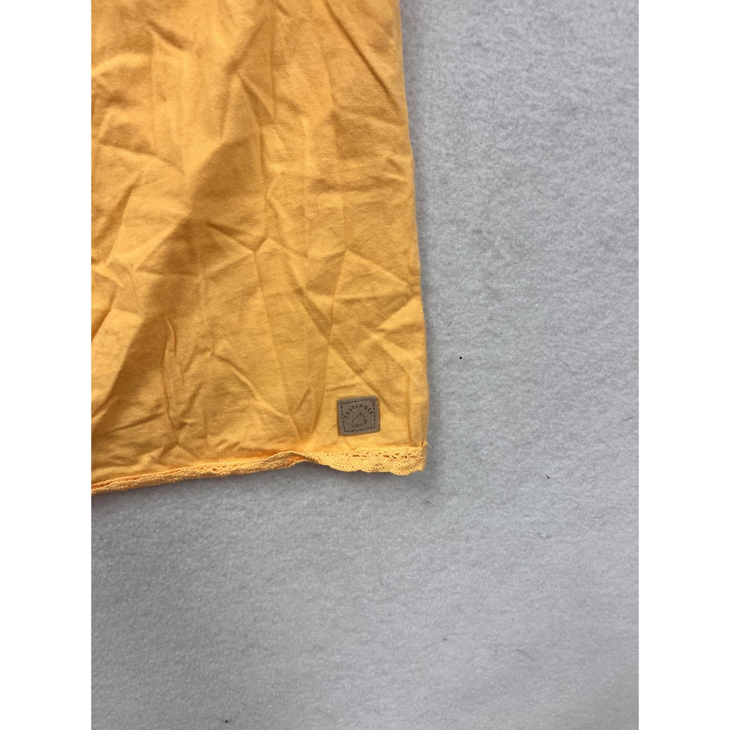 Passenger Yellow Cotton Crochet-Detail Cami Top #8865