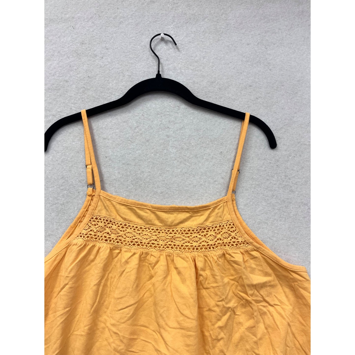 Passenger Yellow Cotton Crochet-Detail Cami Top #8865