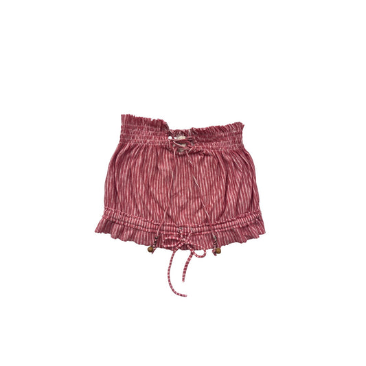 We The Free Womens Striped Ruffle Hem Tube Top  S #8882