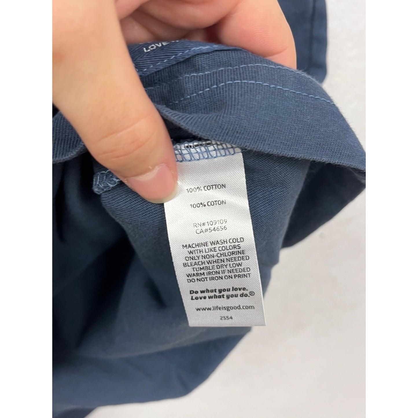 Life Is Good Crusher Tee Key West USA Graphic Navy Blue S #8949