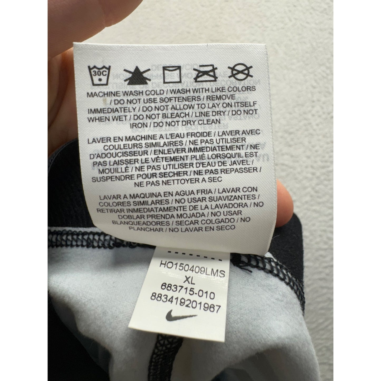 Nike Pro Dri-Fit Compression Leggings XL Pixel Camo Black/Gray 289B