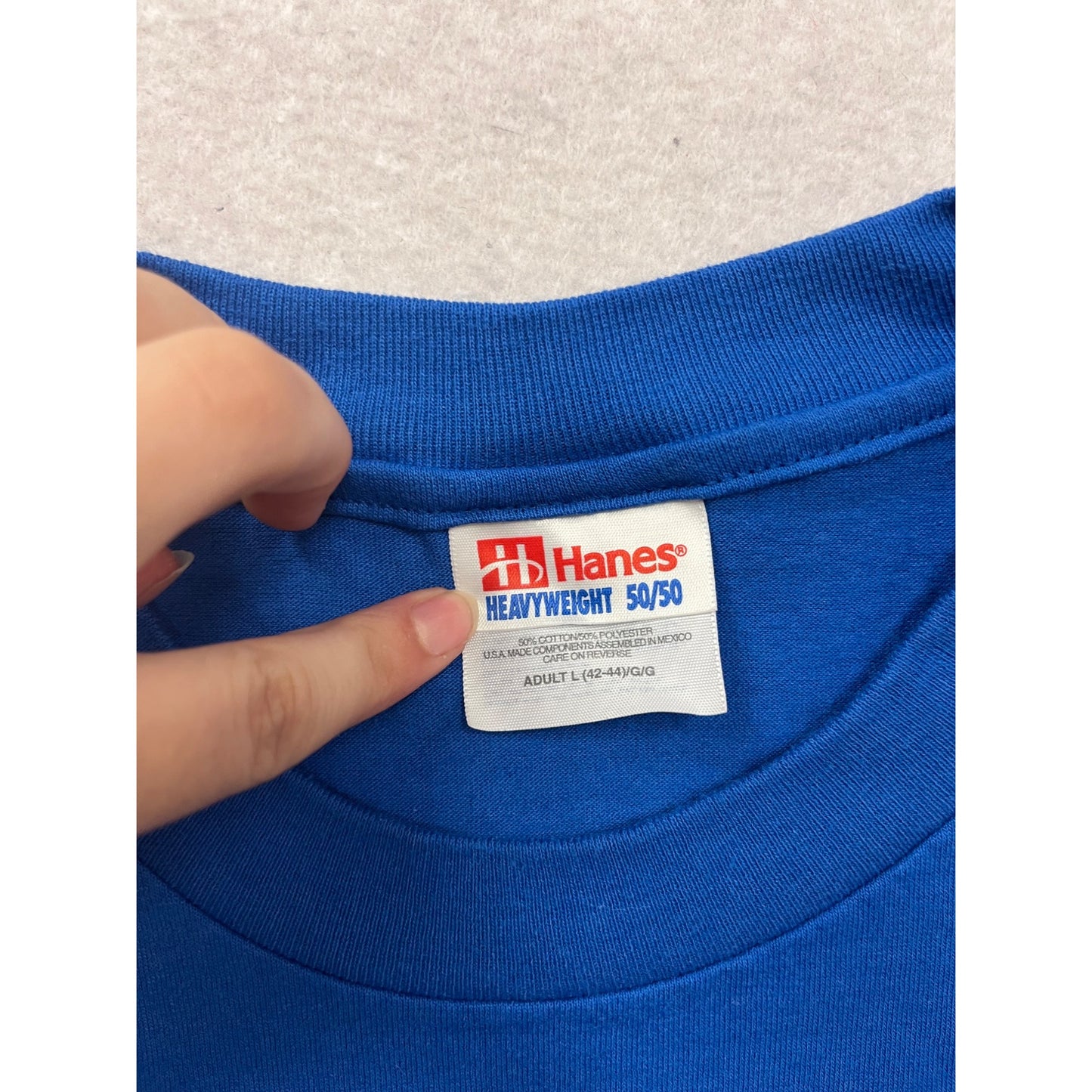Hanes Heavyweight Blue "Methodist Medical Center" T-Shirt L #396A