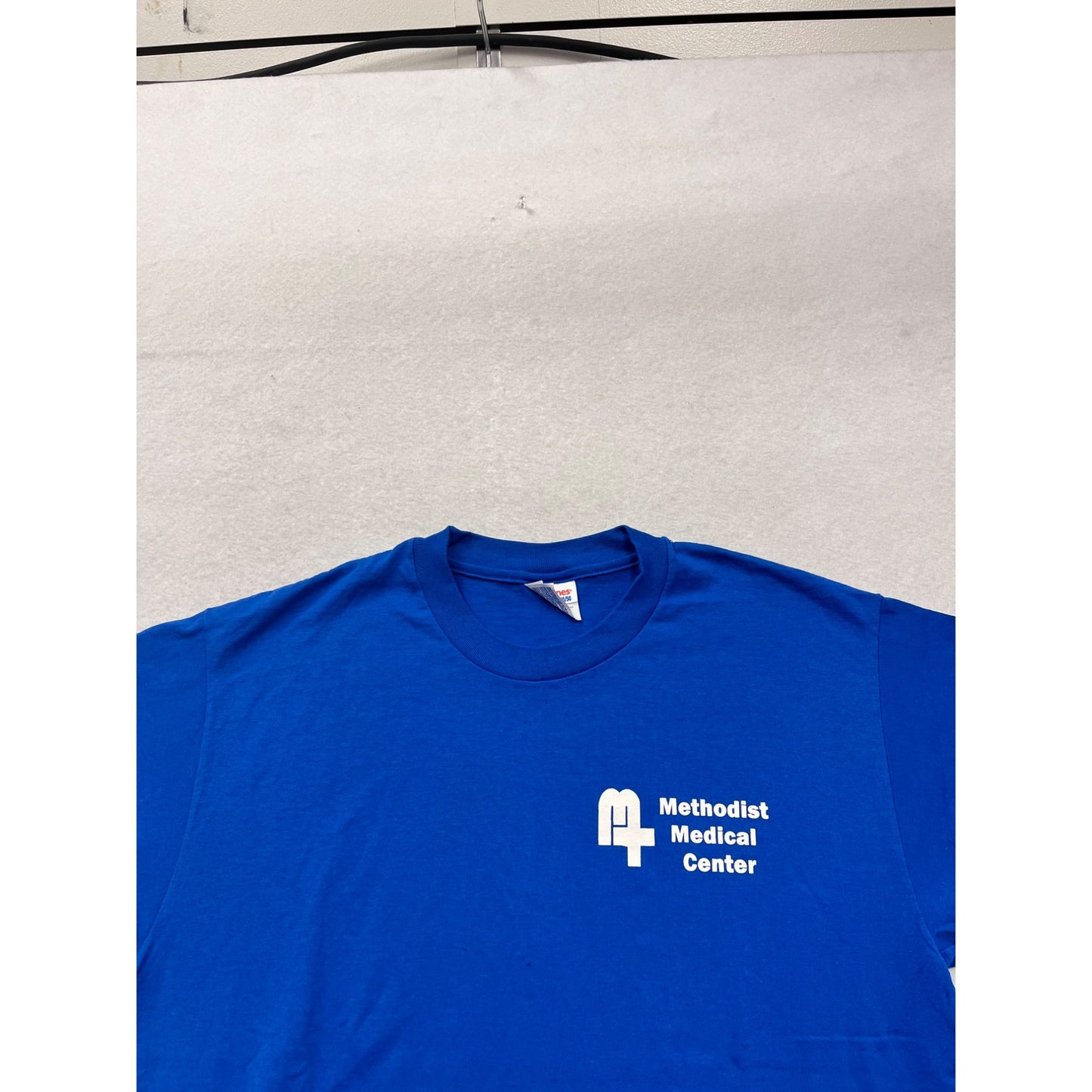 Hanes Heavyweight Blue "Methodist Medical Center" T-Shirt L #396A