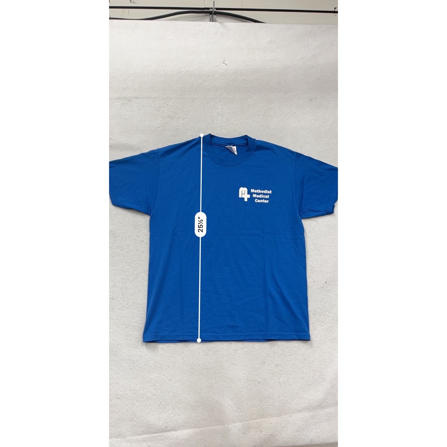 Hanes Heavyweight Blue "Methodist Medical Center" T-Shirt L #396A