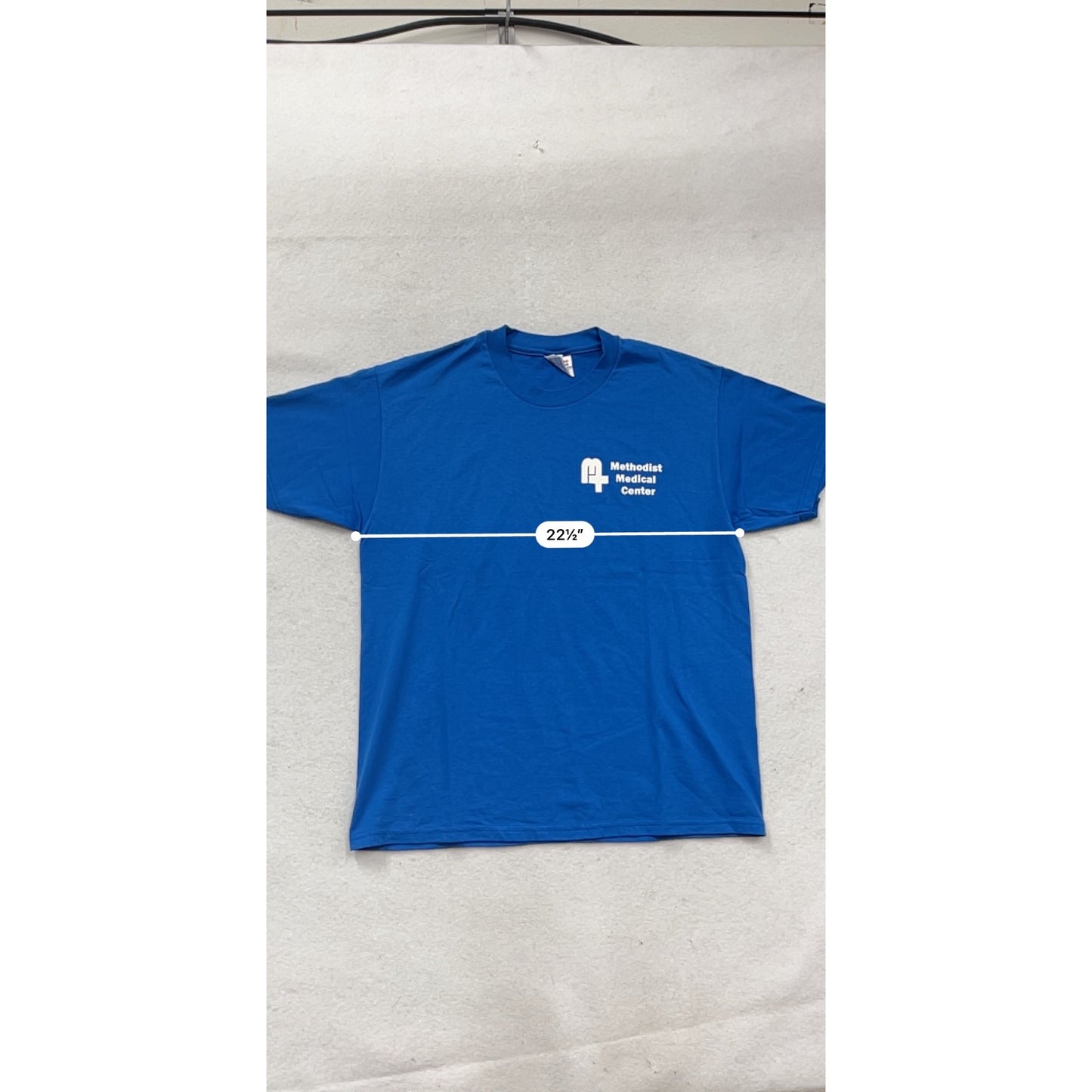 Hanes Heavyweight Blue "Methodist Medical Center" T-Shirt L #396A