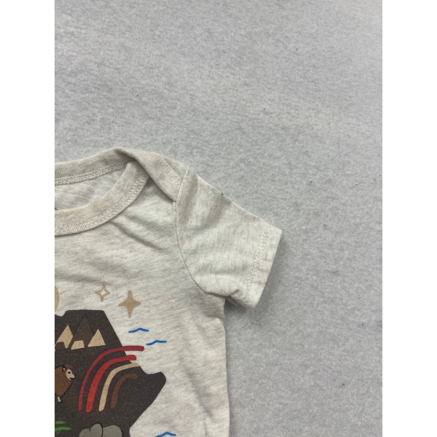 Baby Romper 0-3M By Well Worn With Africa-Themed Print #133C