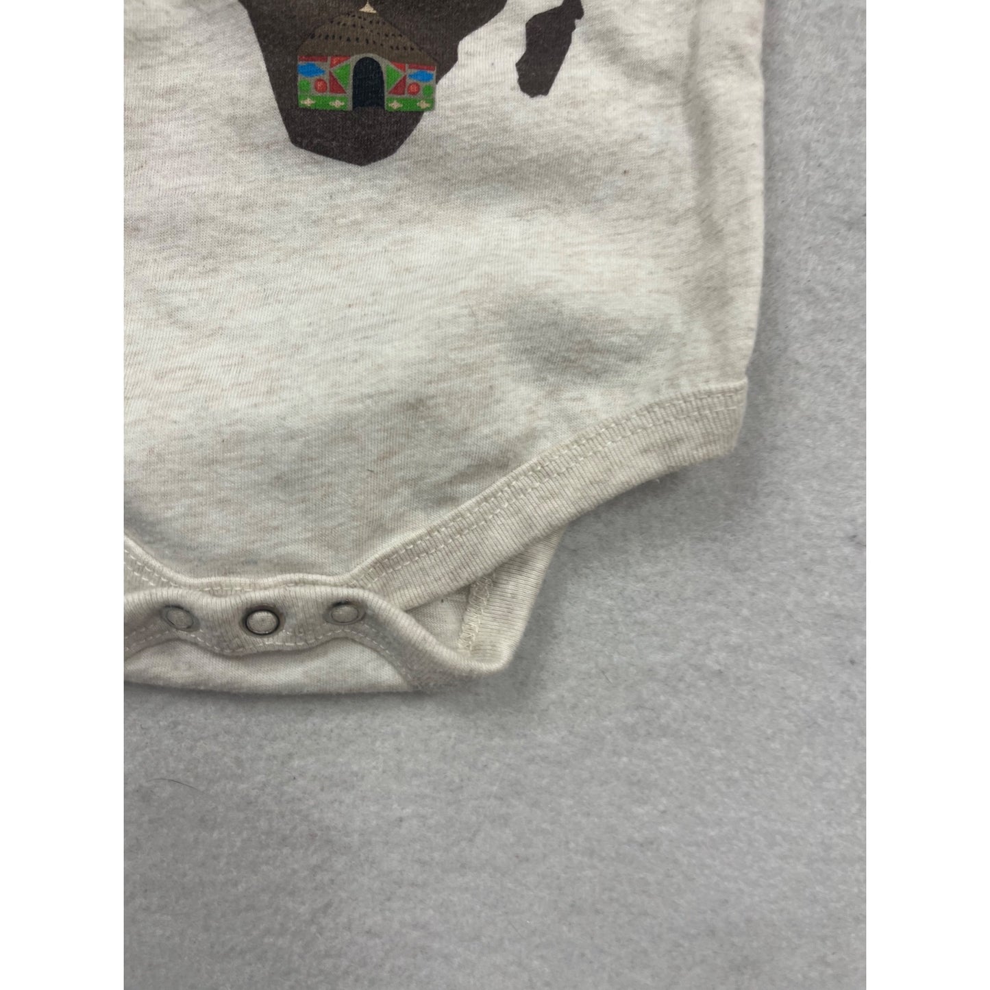 Baby Romper 0-3M By Well Worn With Africa-Themed Print #133C