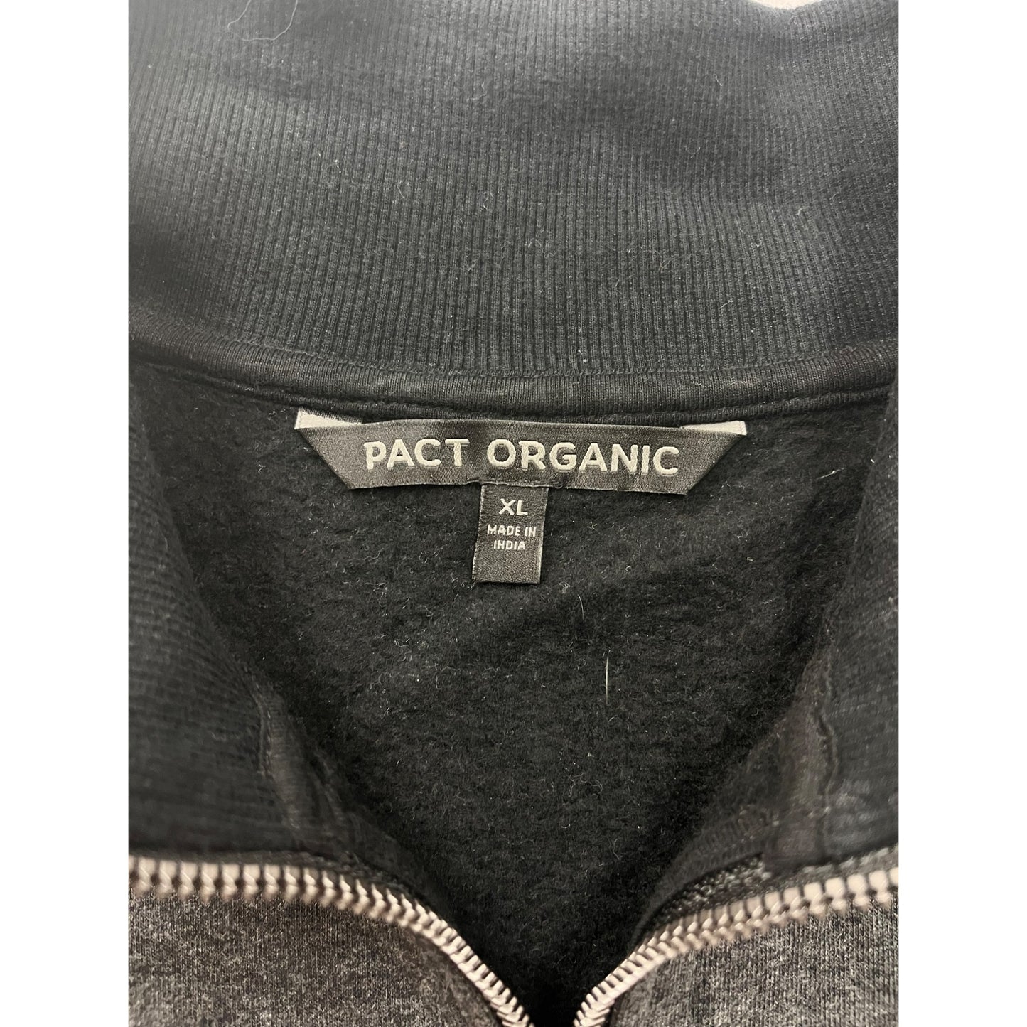 Mens Pact Organic Charcoal Quarter-Zip #2922