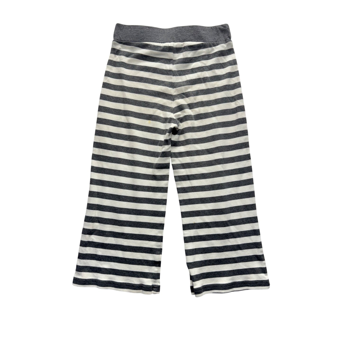 Matilda Jane Gray & White Striped Girls Pants With Pink Button Accents #9201