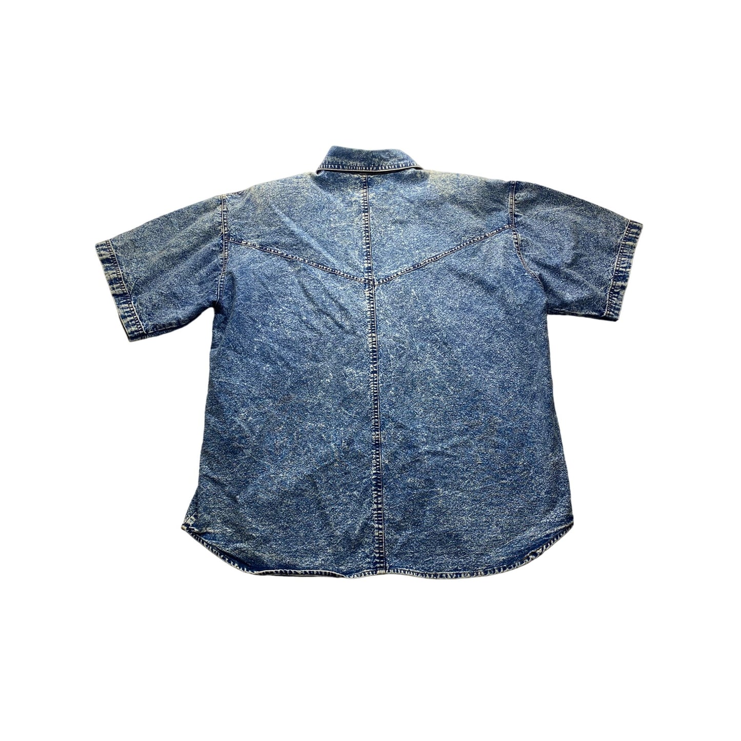 Vintage  Polly Bleu Acid washed button up #3957