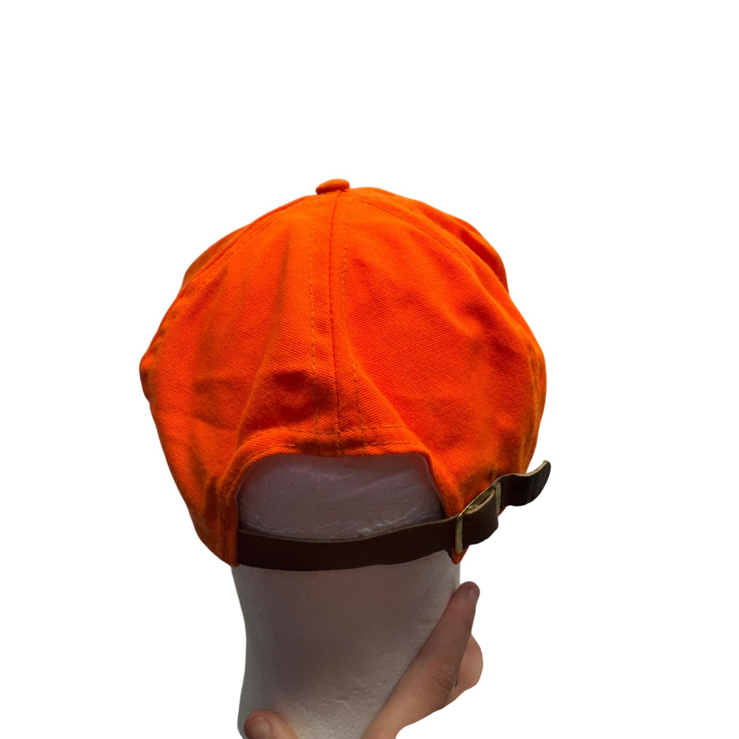 Filson Blaze Orange & Tan Adjustable Outdoor Cap #67B