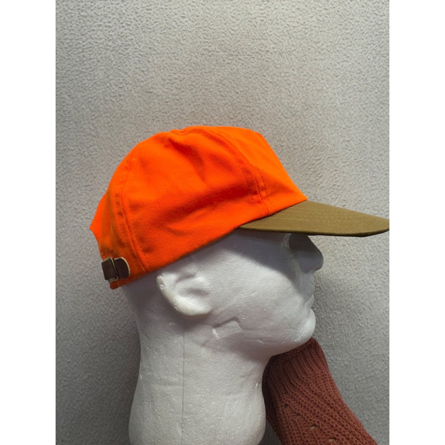 Filson Blaze Orange & Tan Adjustable Outdoor Cap #67B