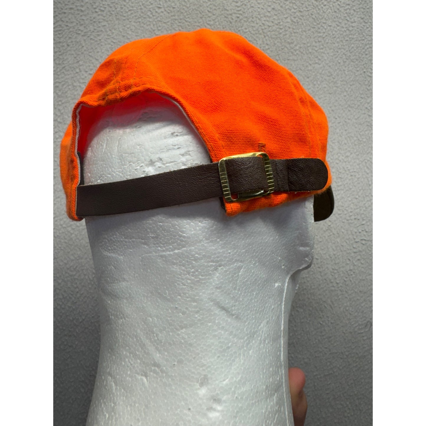 Filson Blaze Orange & Tan Adjustable Outdoor Cap #67B