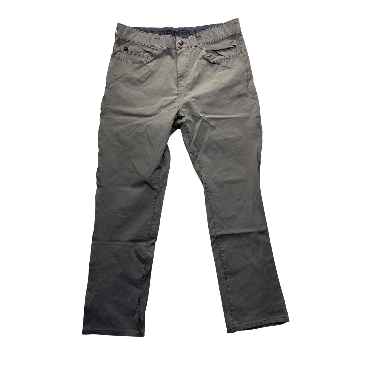 Mens Denali Gray Pants 34x30 Lightweight Stretch Casual Wear #7364
