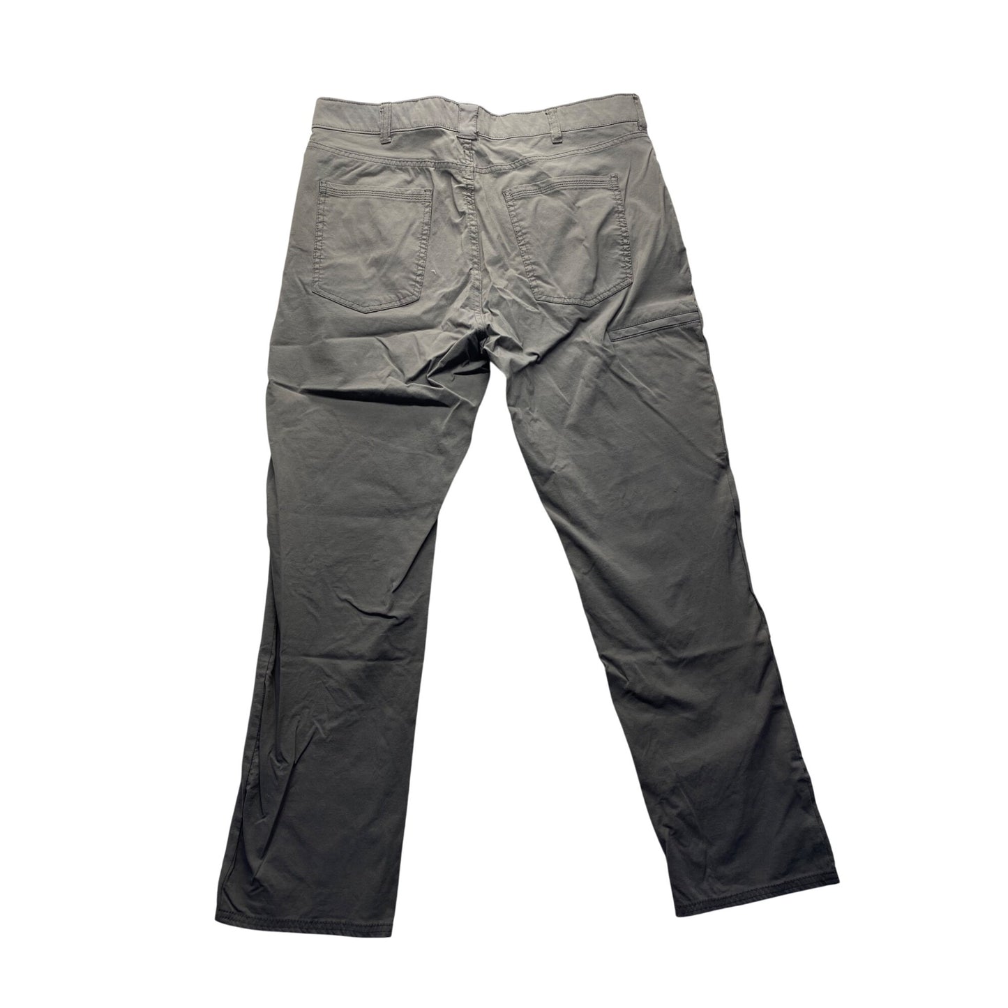 Mens Denali Gray Pants 34x30 Lightweight Stretch Casual Wear #7364