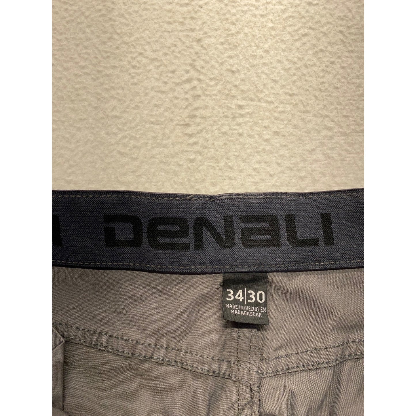 Mens Denali Gray Pants 34x30 Lightweight Stretch Casual Wear #7364