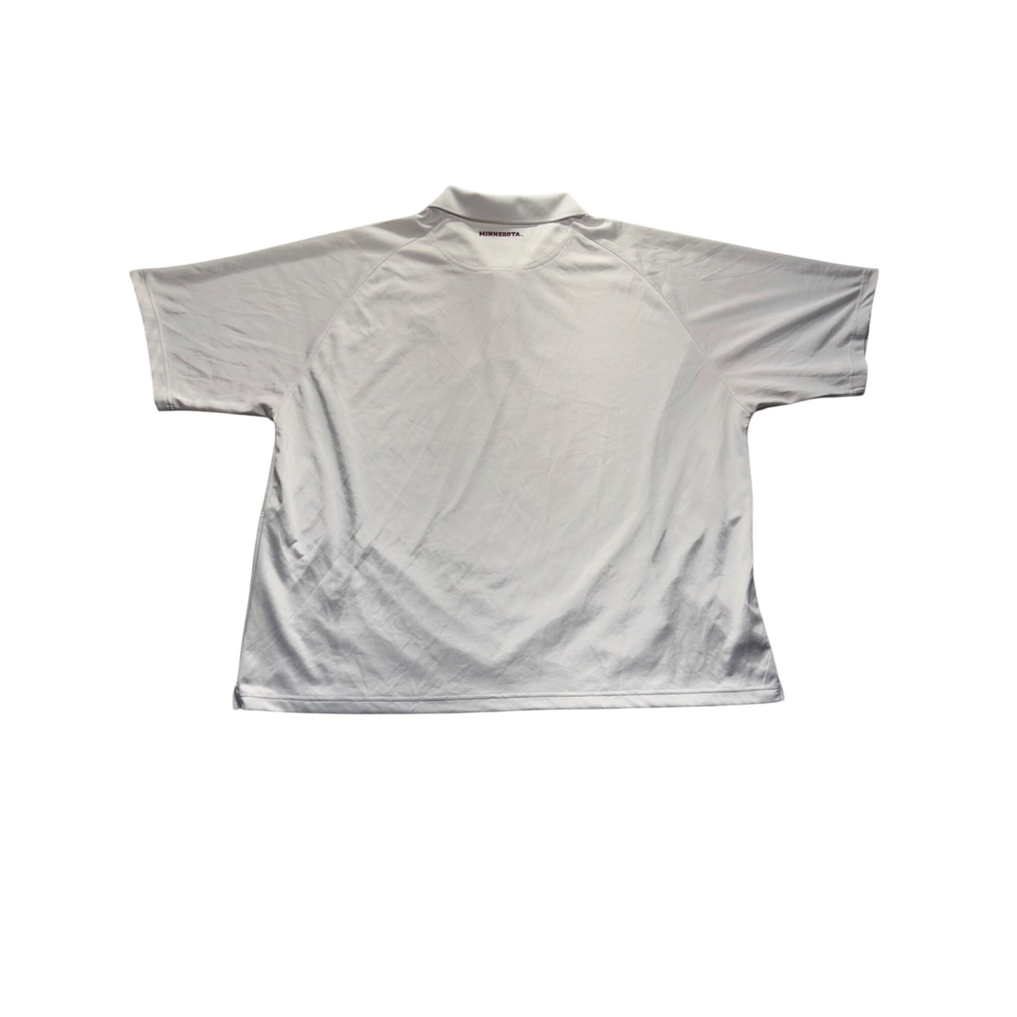 Pro Player Minnesota Polo Shirt 3XL White & Maroon #7915