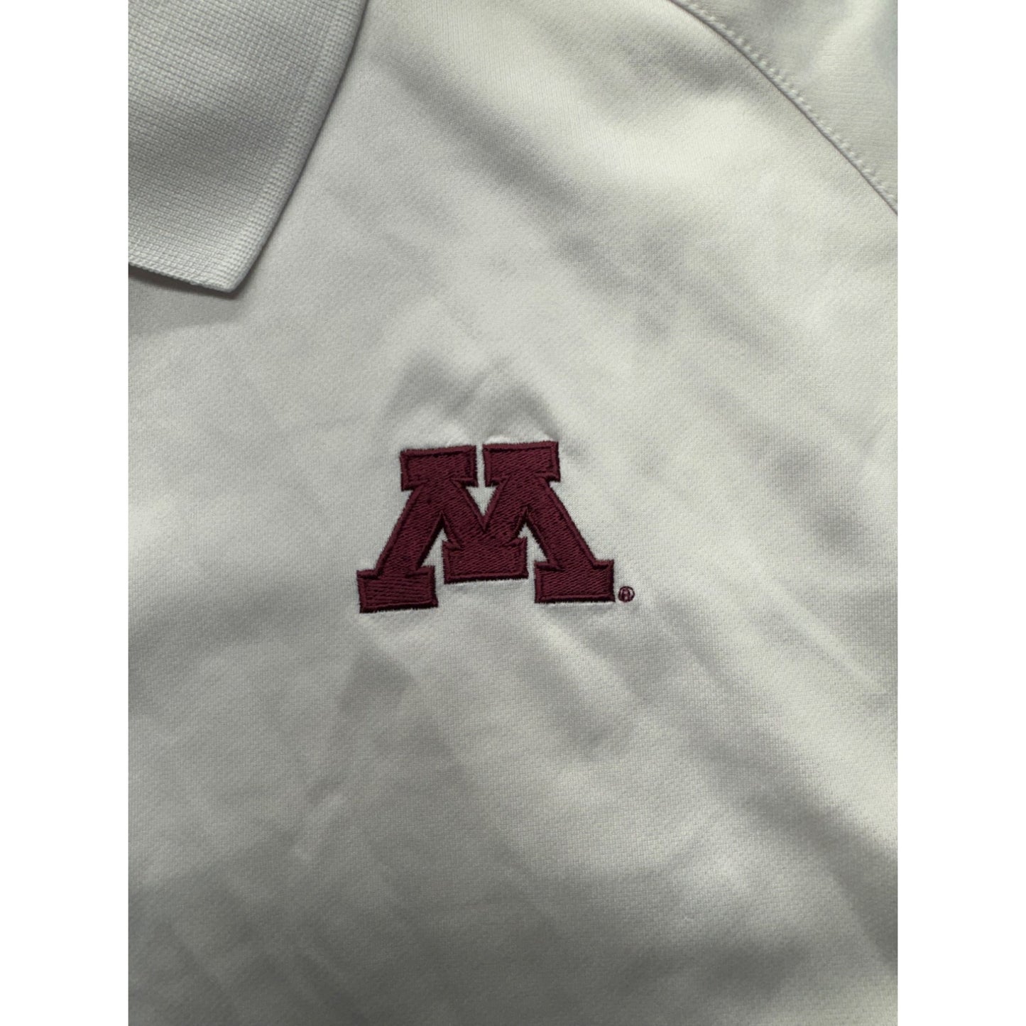 Pro Player Minnesota Polo Shirt 3XL White & Maroon #7915