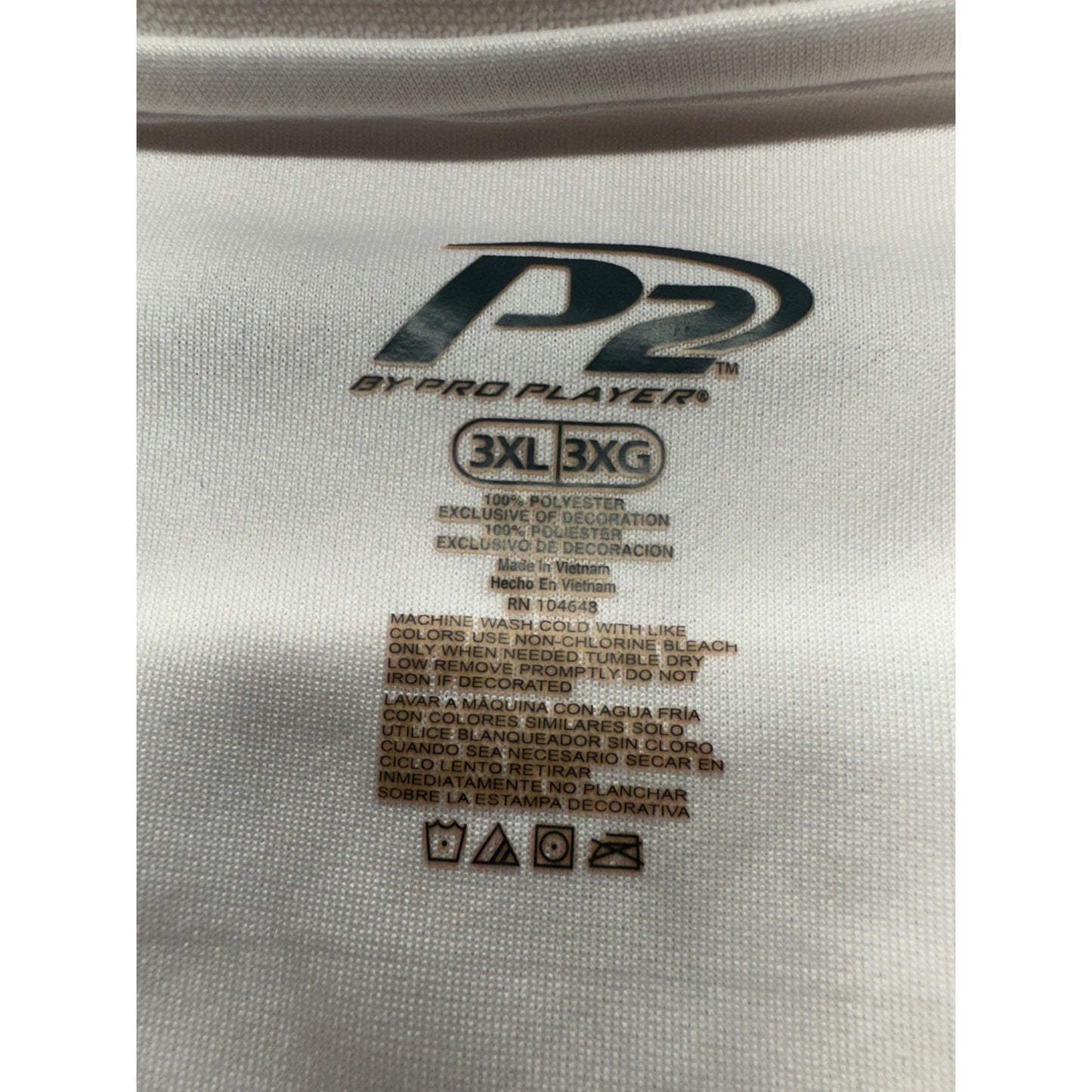 Pro Player Minnesota Polo Shirt 3XL White & Maroon #7915