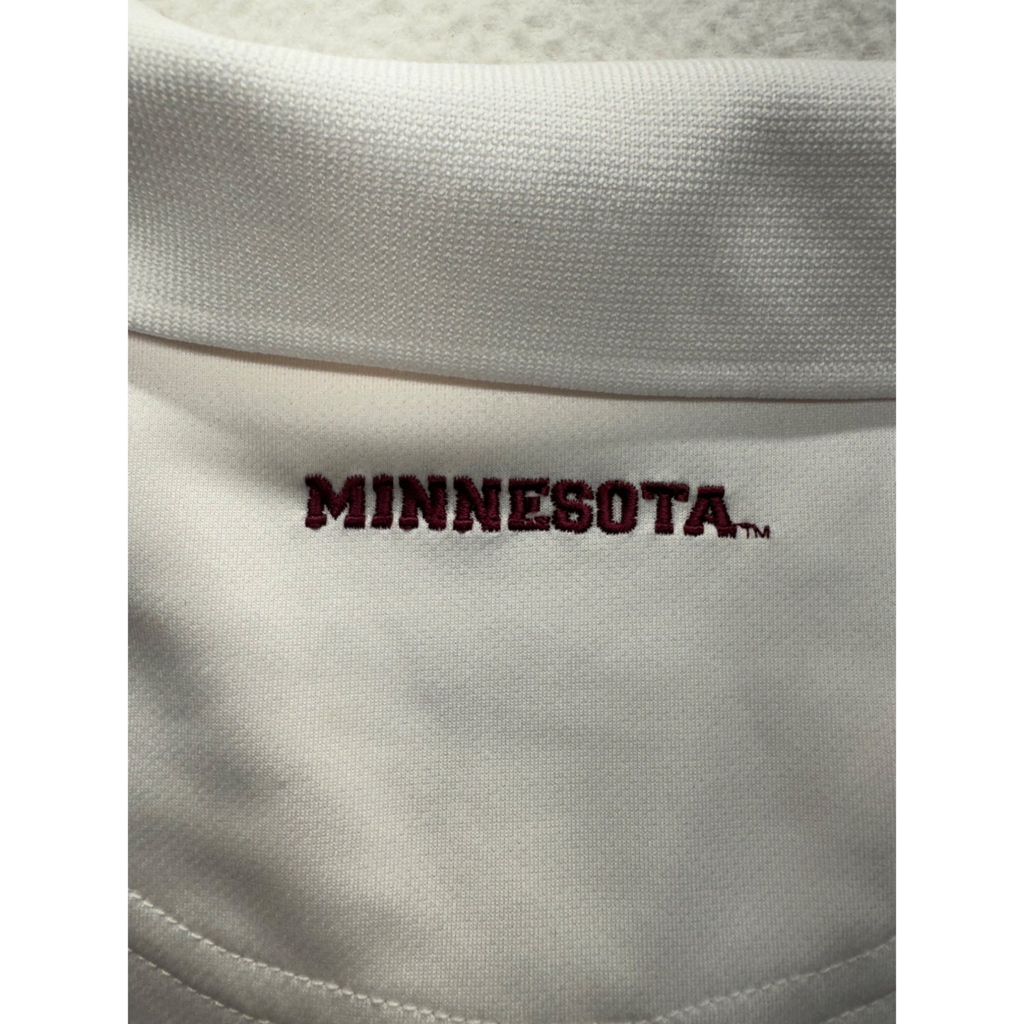 Pro Player Minnesota Polo Shirt 3XL White & Maroon #7915
