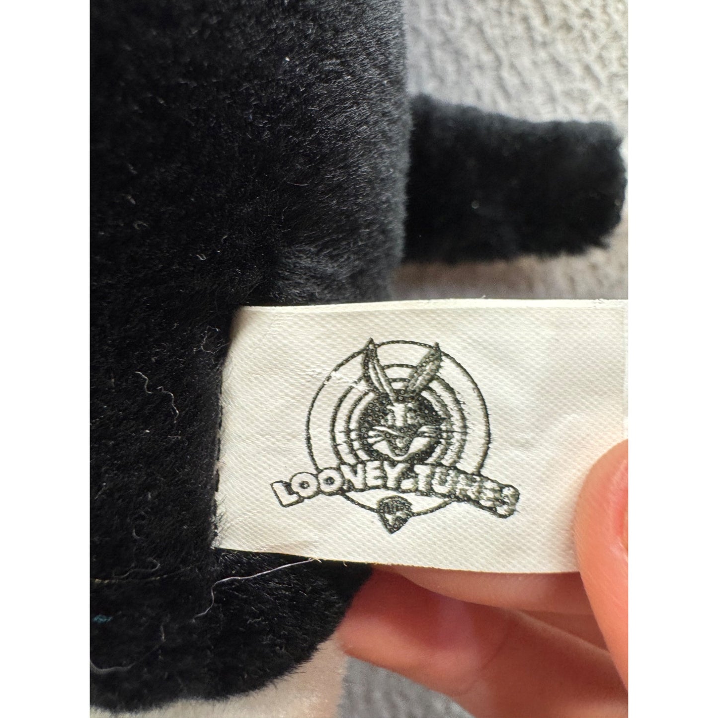 Looney Tunes Sylvester The Cat Plush Toy 10" Black & White With Tags 411B