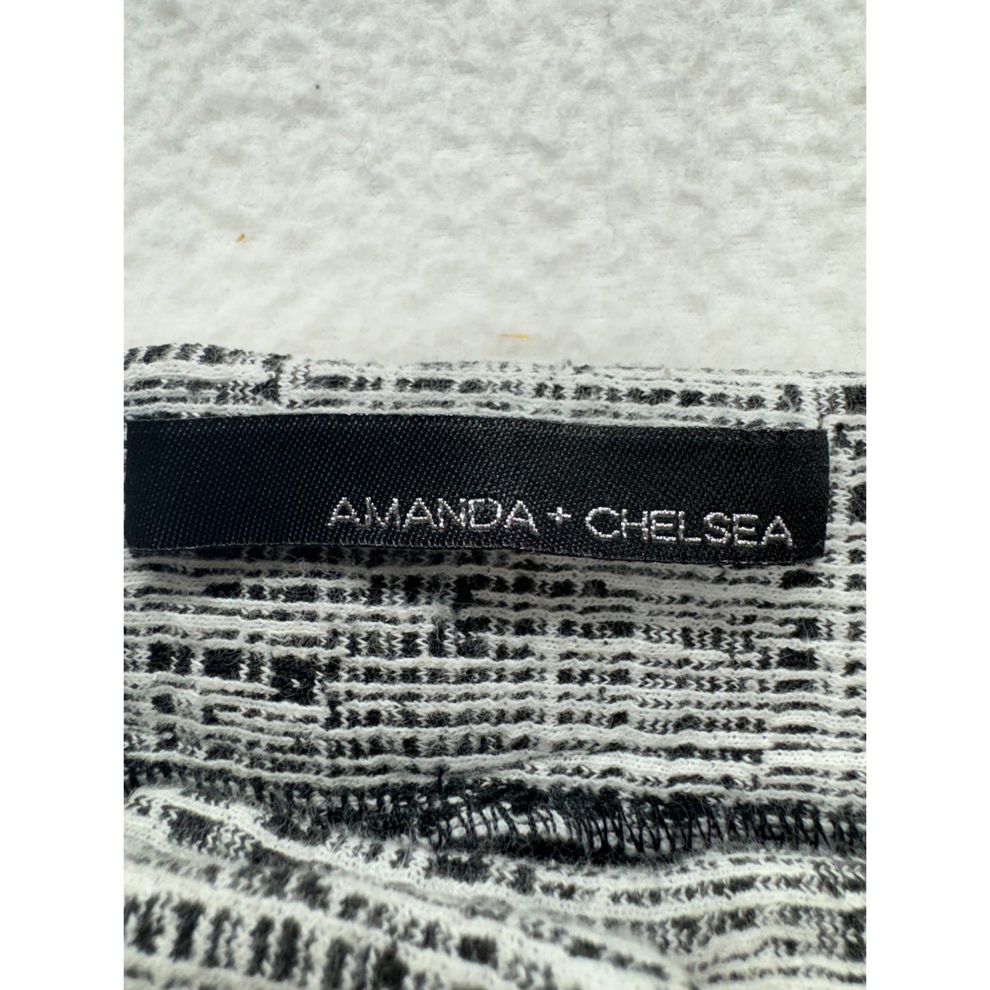 Amanda + Chelsea Black & White Textured Pants Size 10 #184B