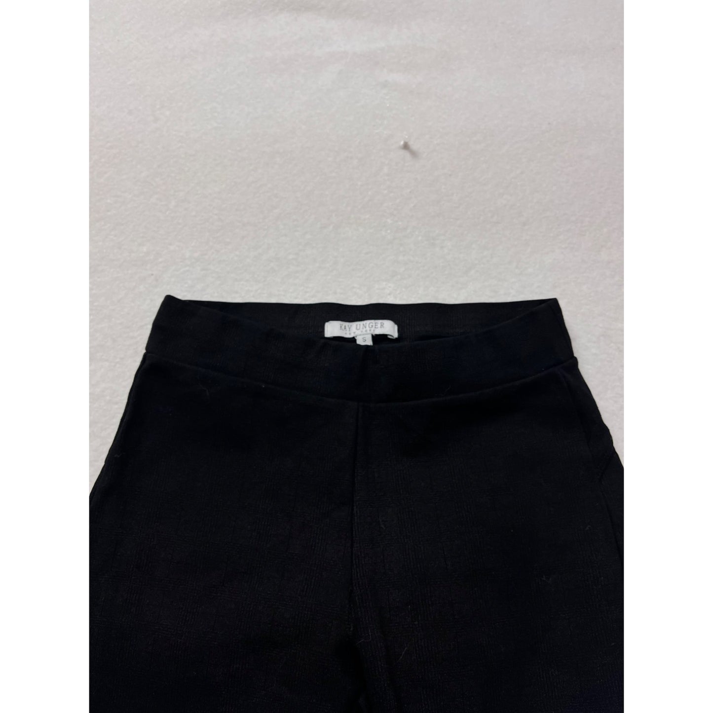 Kay Unge Black Slim Fit Pants S #8475