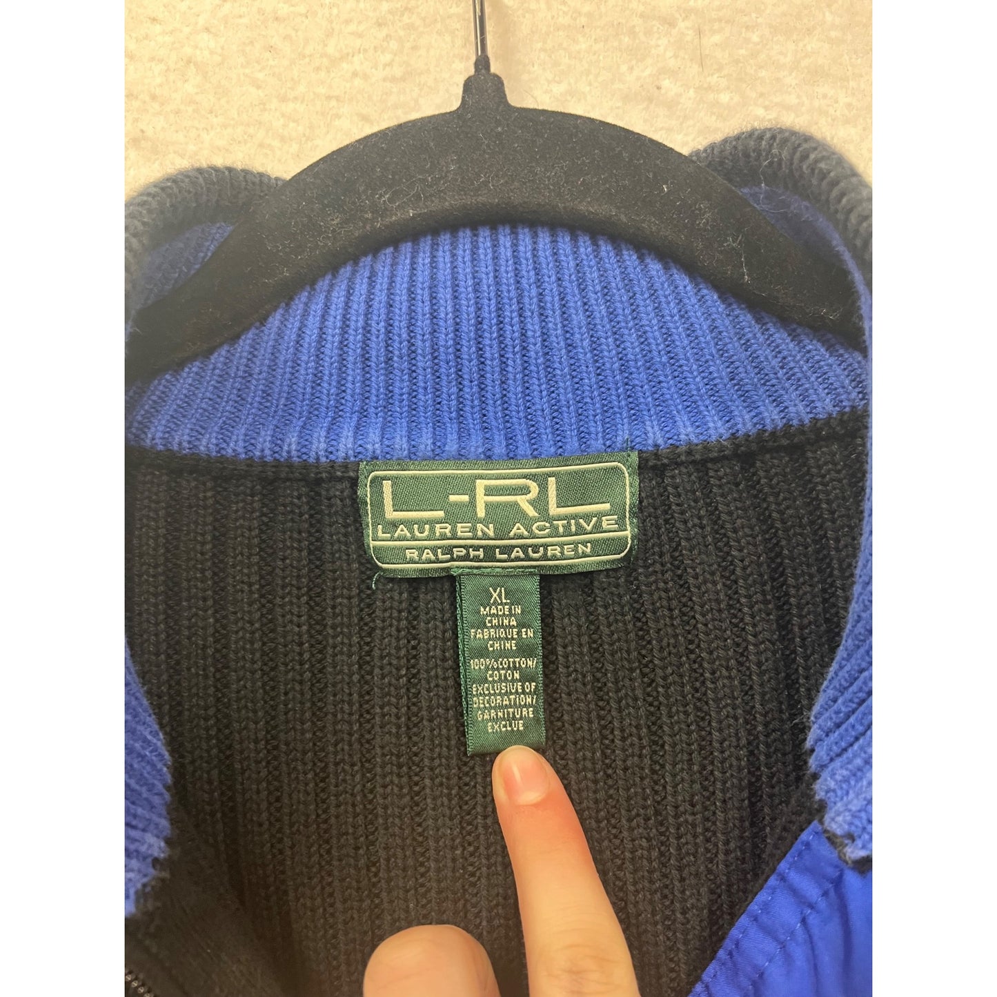 Lauren Ralph Lauren Active XL Ribbed Knit Full-Zip Sweater #111C