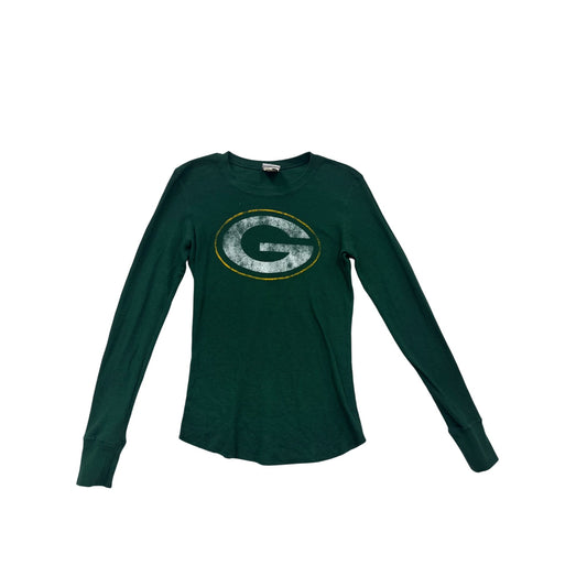 Green Bay Packers Womens Long Sleeve Thermal Shirt  NFL Team Apparel  Size S  #805A