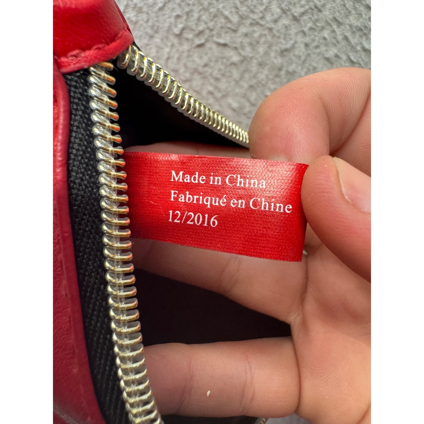 Victorias Secret Red "XOXO" Wristlet Clutch Bag #73B