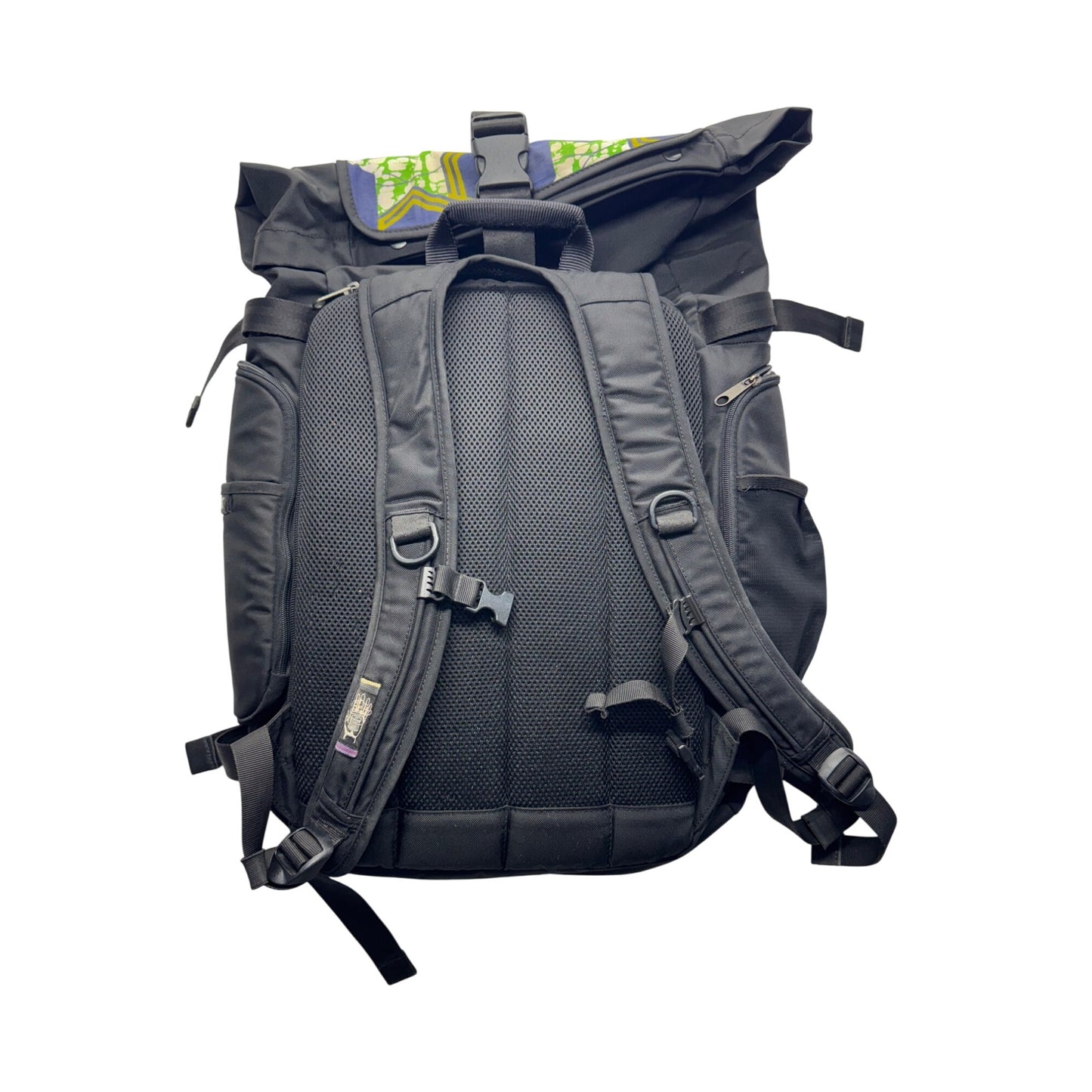 Ethnotek Raja 30L Roll-Top Backpack With Ghana Kente Print