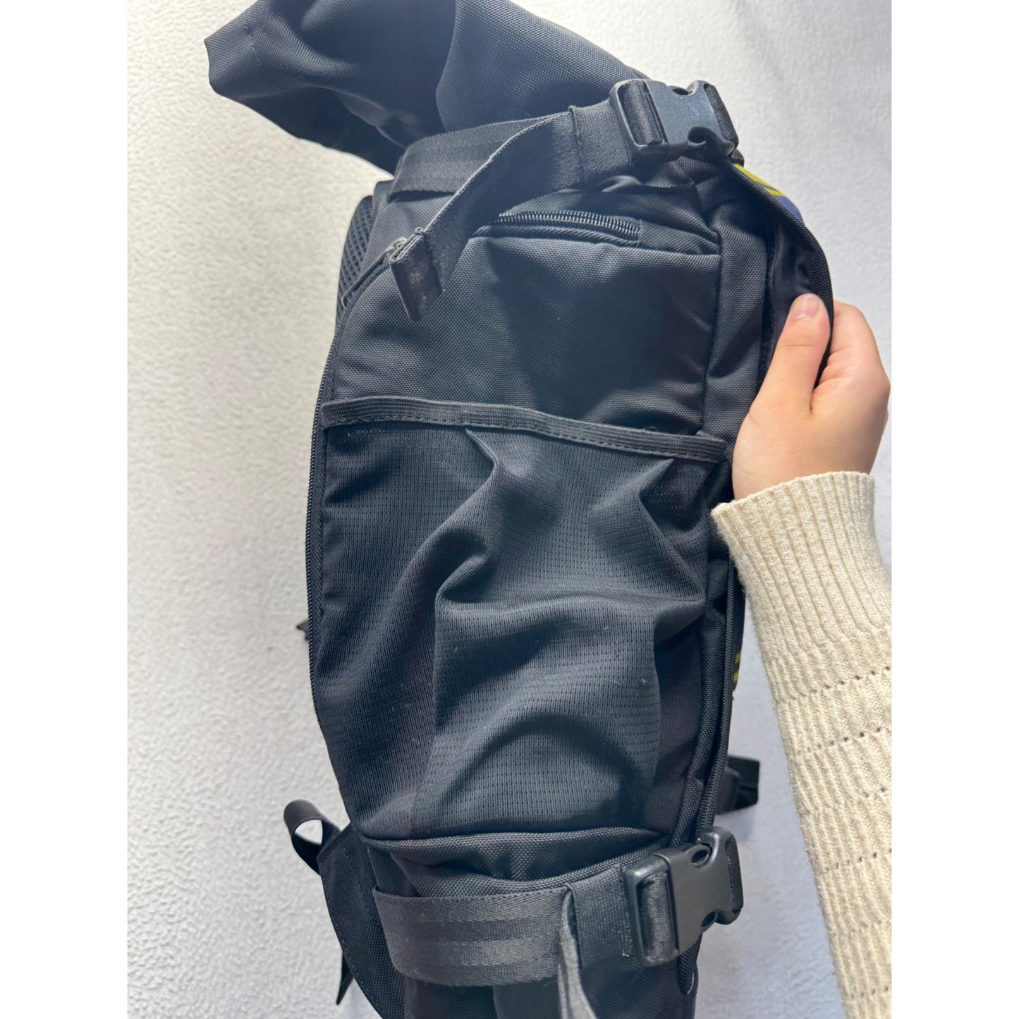 Ethnotek Raja 30L Roll-Top Backpack With Ghana Kente Print