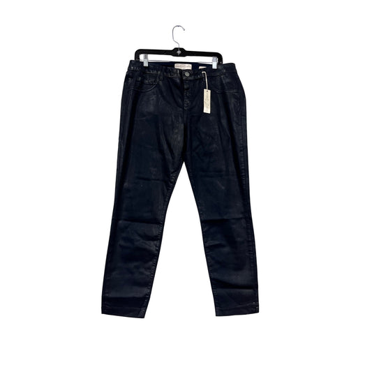 Eileen Fisher Ink-Coated Straight-Leg Pants Size 32 #781A