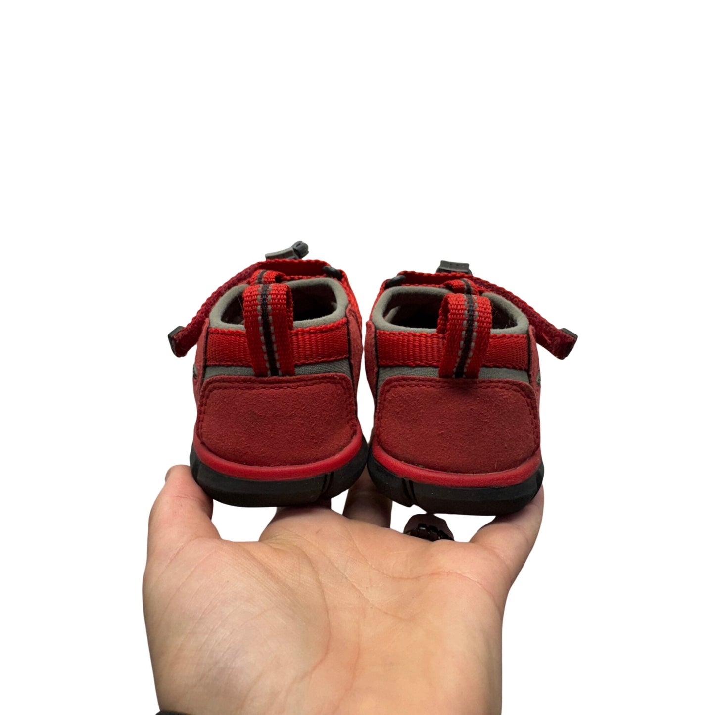 Keen Kids CNX Red Strappy Hiking Sandals Durable Washable Size 9 #9704
