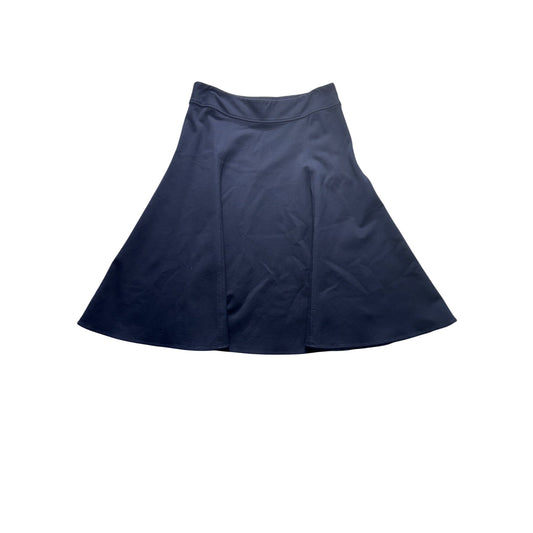 Charter Club Navy Blue Flared Midi Skirt Size 10 Viscose/Nylon/Spandex #185B