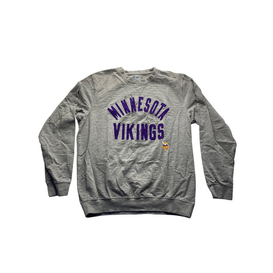Minnesota Vikings Hands High XL Crewneck Sweatshirt Gray Cotton #7139