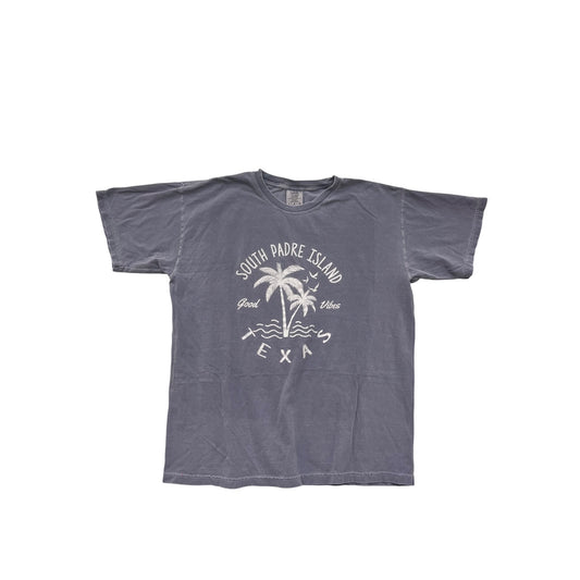 South Padre Island Graphic T-Shirt Large Comfort Colors #8814