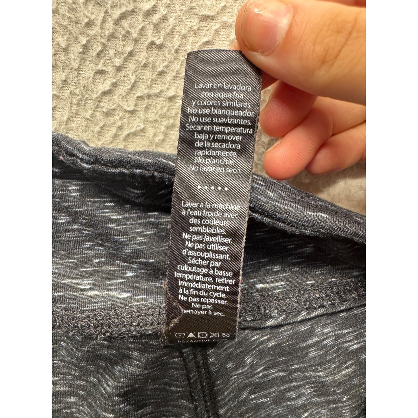 RBX Heathered Gray High-Waisted Full-Length Leggings S #9920
