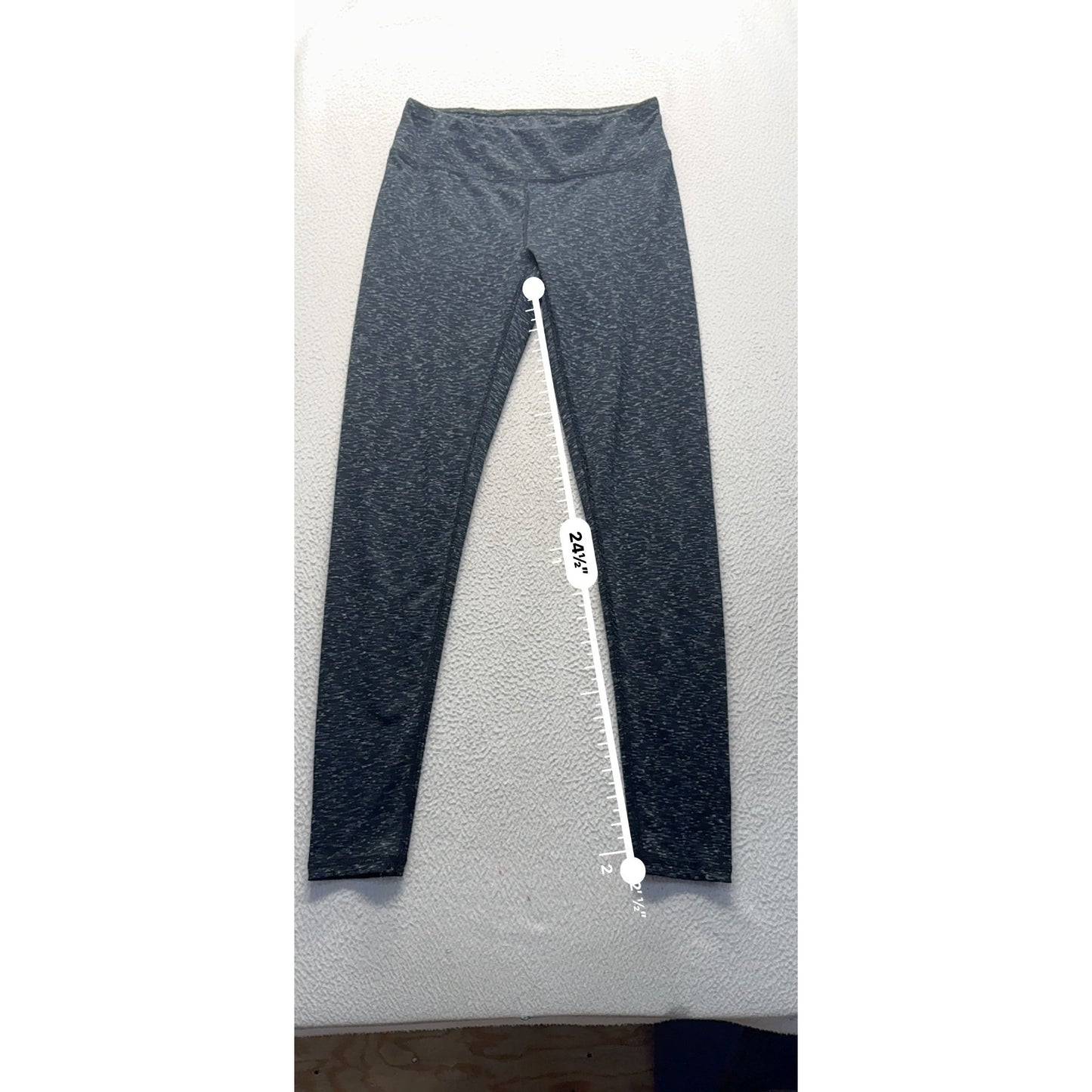 RBX Heathered Gray High-Waisted Full-Length Leggings S #9920